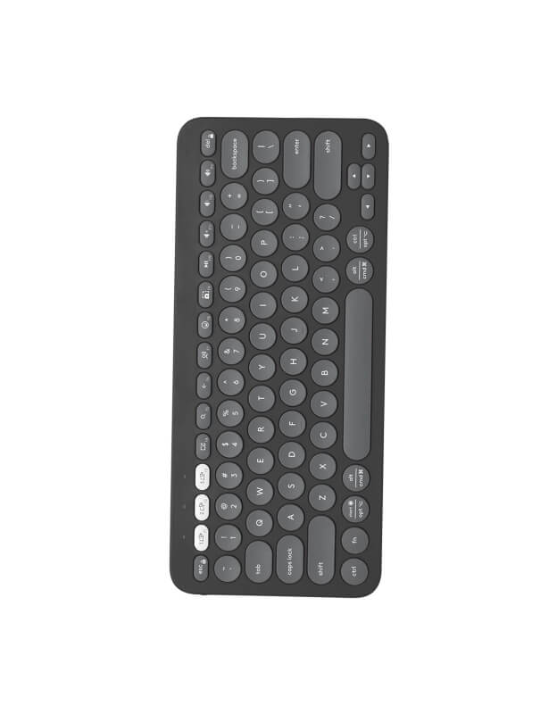 Nexora TypeWave compact wireless keyboard in Charcoal Grey