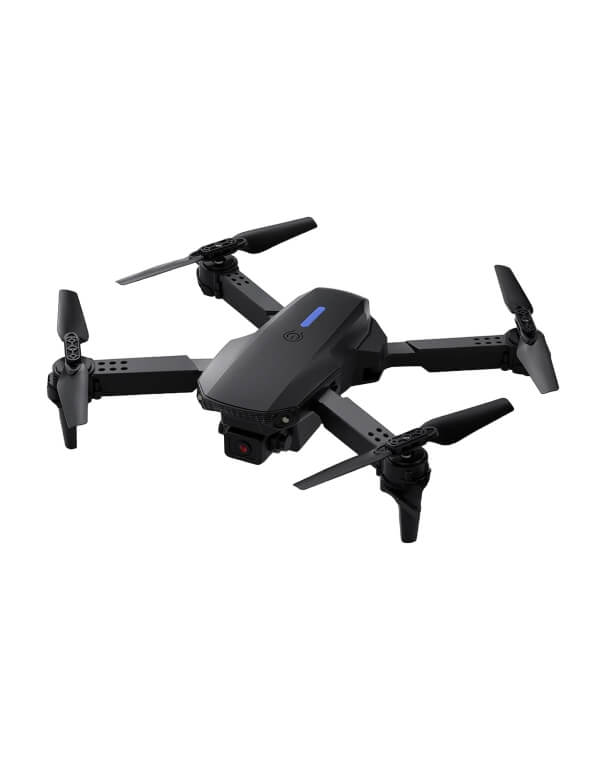 Nexora SkyFold E9 foldable drone with propeller arms extended and 4K camera visible
